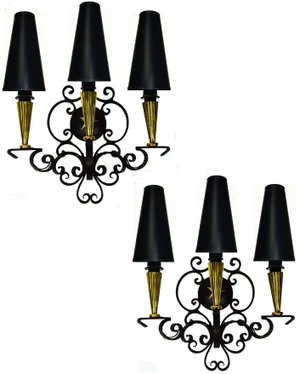 French Vintage Andre Arbus Sconces - A Pair