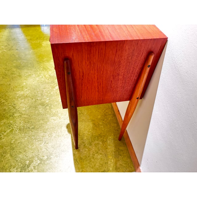 1960s Teak Bedside Table by by Reinhold Stotz, 1960 For Sale - Image 5 of 10