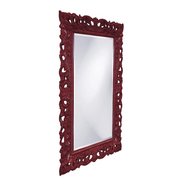Kenneth Ludwig Chicago Barcelona Mirror - Glossy Burgundy For Sale - Image 4 of 10