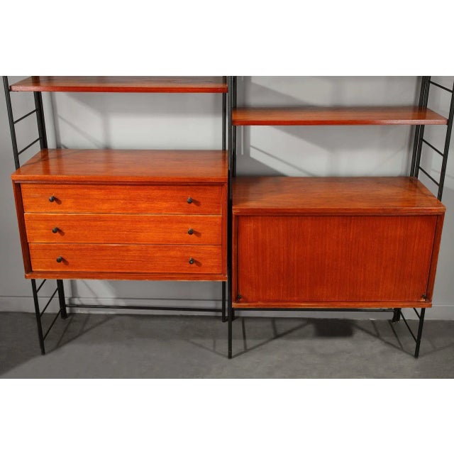 Scandinavian Wooden Bookshelf, 1960s For Sale - Image 14 of 18