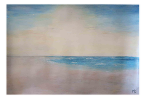Anna Maria Caboni, Sky and Sea, Acrylic Painting, 2025