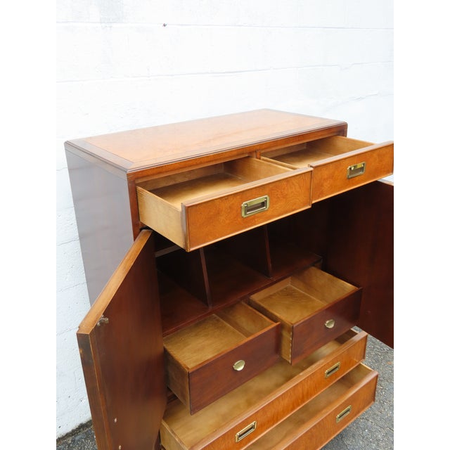 Century Furniture Century Furniture Hollywood Regency Tall Chest of Drawers Highboy 6362 For Sale - Image 4 of 18