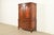 French Provincial Century Furniture French Provincial Louis XV Carved Cherry Wood Armoire Dresser or Gentleman's Chest For Sale - Image 3 of 15