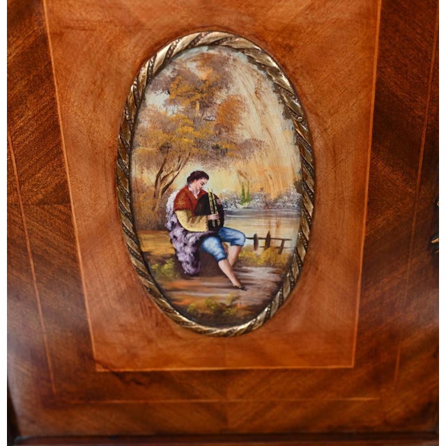 French Happiness Daily Desk Painted Placques Kingwood 1930s, 1920s For Sale - Image 4 of 11