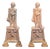 Pair of Cast Iron George Washington Figural Andirons For Sale
