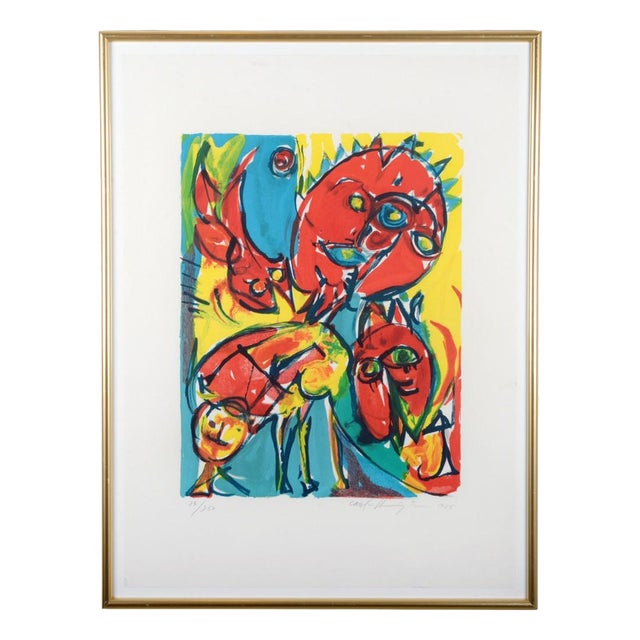 Carl-Henning Pedersen, H. C. Andersen Suite, 1890s, Lithograph, Framed For Sale