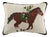 Equestrian Racer Hook Pillow, 16" x 22" For Sale