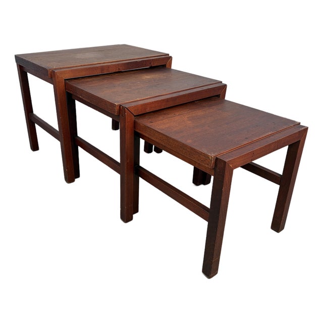 Mid-Century Danish Rosewood Nesting Tables For Sale