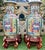 Chinoiserie Pair of Large Antique Famille Rose Medallion Chinese Vases With Rosewood Stands For Sale - Image 3 of 18