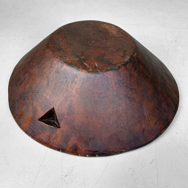 ​Antique Japanese Wooden Bowl, 1890s For Sale - Image 12 of 17