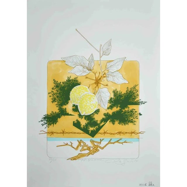 Still Life is an original screen print realized by Leo Guida in 1976. Hand-signed on the lower right and dated in pencil....