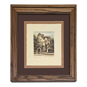 1960s Tom Brittain Etching "Moorish Castle" Artist's Proof