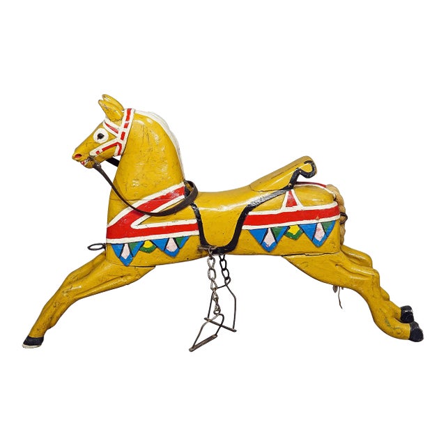 Rare Antique Children Carousel Horse, Germany Early 20th Century For Sale