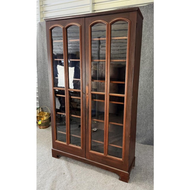 English Monumental 19th Century Two-Door Bookcase For Sale - Image 3 of 17