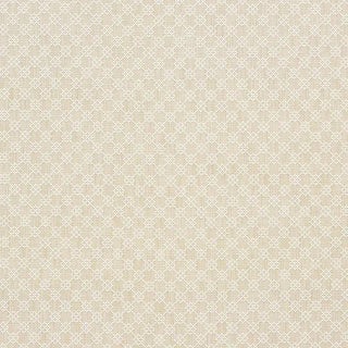 Sample - Schumacher Albert Fret Fabric in Natural For Sale