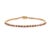 18k Yellow Gold 1.7ct Ruby Diamond Modern Tennis Bracelet for Women For Sale In New York - Image 6 of 12