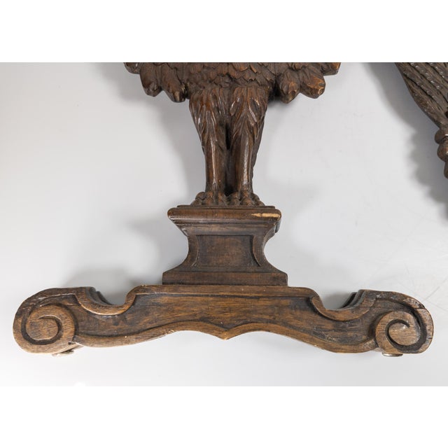 Early 19th Century 20th Century Pair of Architectural Swan Bird Form Table Legs in Black Forest Style For Sale - Image 5 of 13