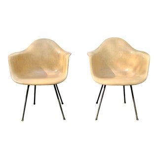1950s Vintage Charles Eames Fiberglass Shell Armchairs for Herman Miller - a Pair For Sale