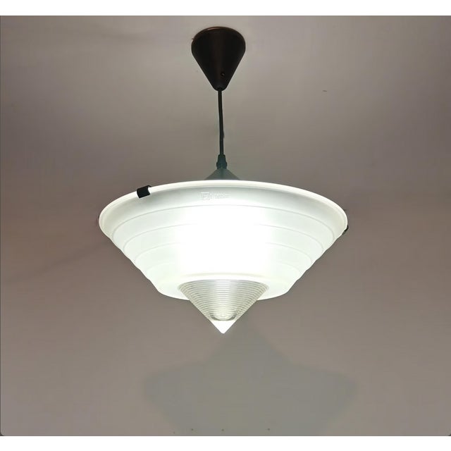 Mid-Century Modern Ceiling Pendant in Murano Glass from F. Fabbian For Sale - Image 3 of 12