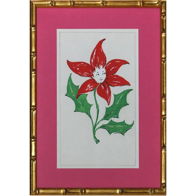 "Flower Girl" Watercolor For Sale