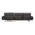 Monroe Leather Corner Sofa in Grey Anthracite and Wood Brown with Right Chaise Lounge and Manual Function from Koinor For Sale - Image 18 of 18