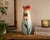Add a beautiful touch of vintage Mid-Century Modern charm to your décor with this elegant Franz Collection porcelain tulip...