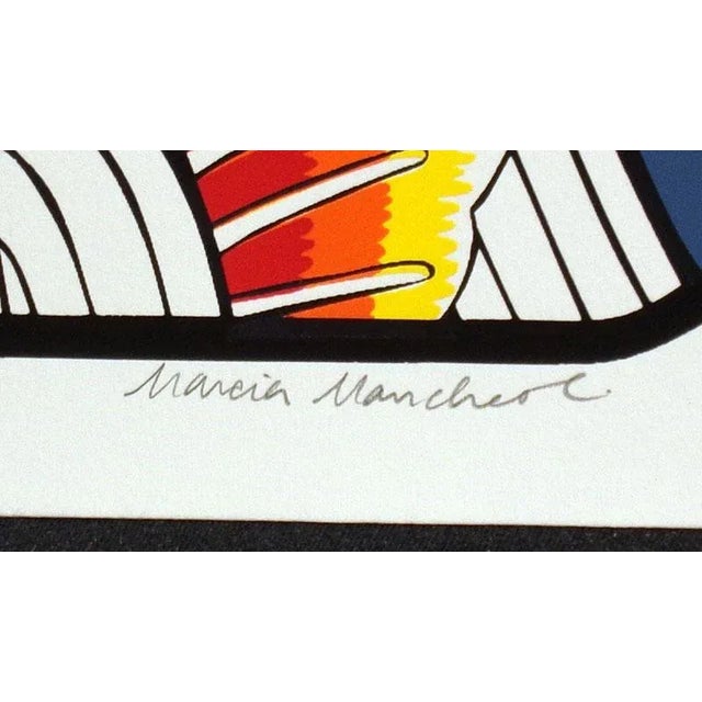Marcia Mancheski "Japanese Goldfish" Signed Limited Edition Serigraph/Silkscreen 1980s For Sale - Image 4 of 5