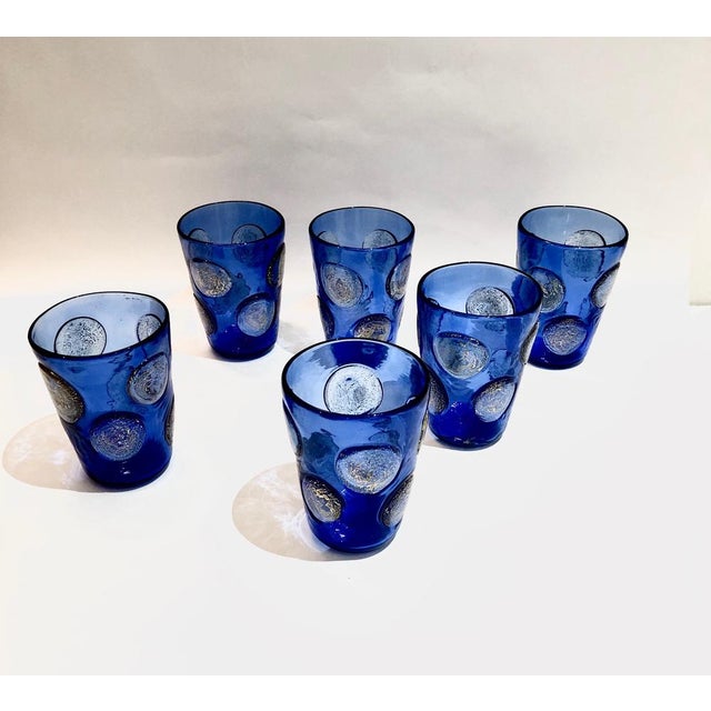 Tequila Drinking Set in Murano Glasses by Mariana Iskra for Ribes Studio, 2004, Set of 6 For Sale - Image 6 of 15
