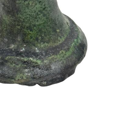 Green Moroccan Tamegroute Glazed Candlestick Holder For Sale - Image 8 of 9