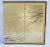1970s C.1970's Vintage Japanese Byobu Silk Screen Gilt Gold & Silver Leaf & Hand-Painted 4-Panel Wall Screen For Sale - Image 5 of 12