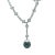 This elegant lariat-style necklace is crafted in 18ct white gold, showcasing a captivating 13.5mm drop-shaped Tahitian...
