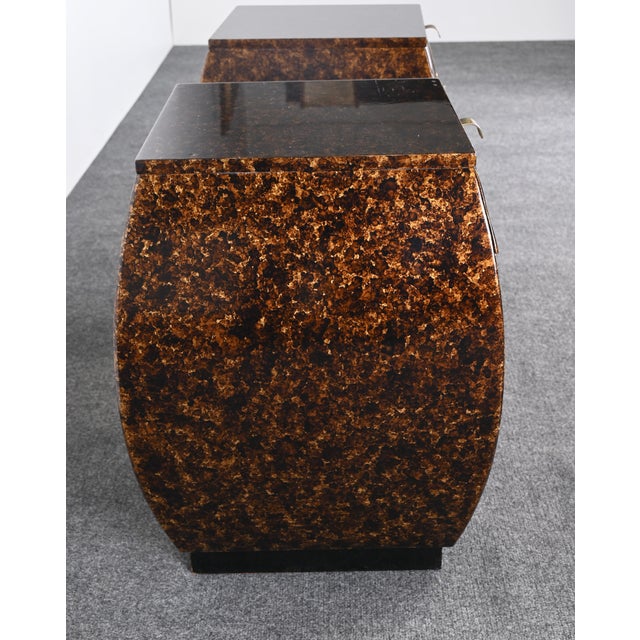 Contemporary Pair of Bert England for Widdicomb Bombe End Tables, 1965 For Sale - Image 3 of 10