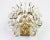 Large Golden Gilded Brass and Crystal Sconces from Palwa, Germany, 1970s, Set of 2 For Sale - Image 4 of 6