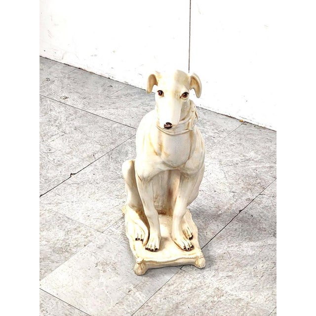 1960s Ceramic Greyhound Sculpture, 1960s For Sale - Image 5 of 12