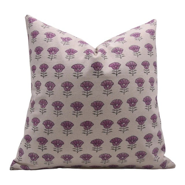 Fabdivine Decorative Block Print Cushion Cover 18x18 Inch Duck Canvas-Kohinoor For Sale