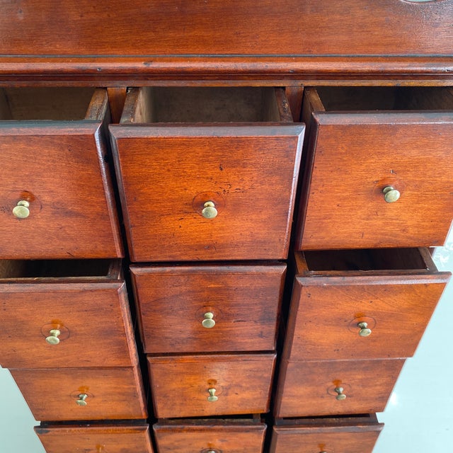 19th Century Large Spice Cabinet or Apothecary With 14 Drawers For Sale In Dallas - Image 6 of 12
