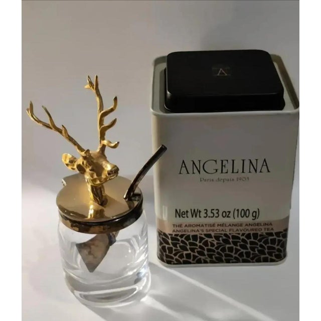 Antique Ormolu Figural Stag Head Mustard Jar, Circa 1920 For Sale - Image 13 of 13