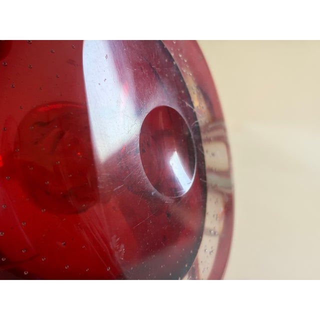 Glass Bullicante Murano Glass Candleholders by Archimede Seguso, 1970s, Set of 2 For Sale - Image 7 of 9