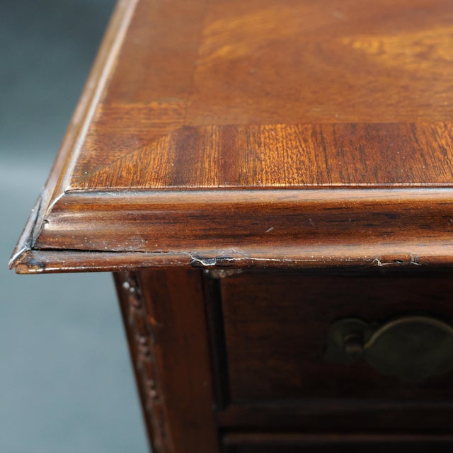 Vintage Miniature Salesman Sample Mahogany Writing Desk For Sale - Image 9 of 16