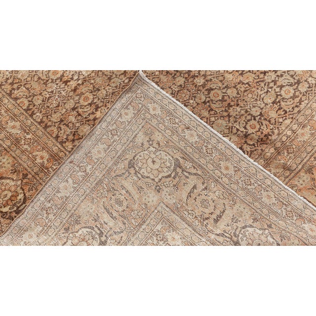 Authentic Late 19th Century Persian Tabriz Carpet For Sale In New York - Image 6 of 8