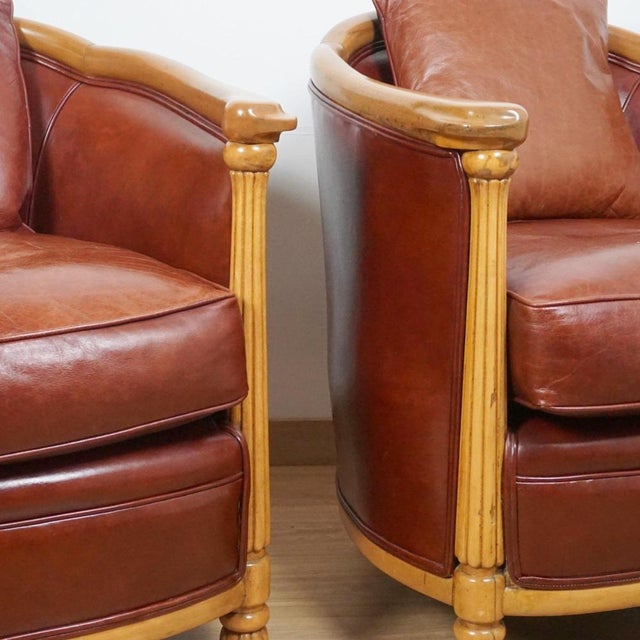Art Deco Tub Chairs, 1930s, Set of 2 For Sale - Image 4 of 7