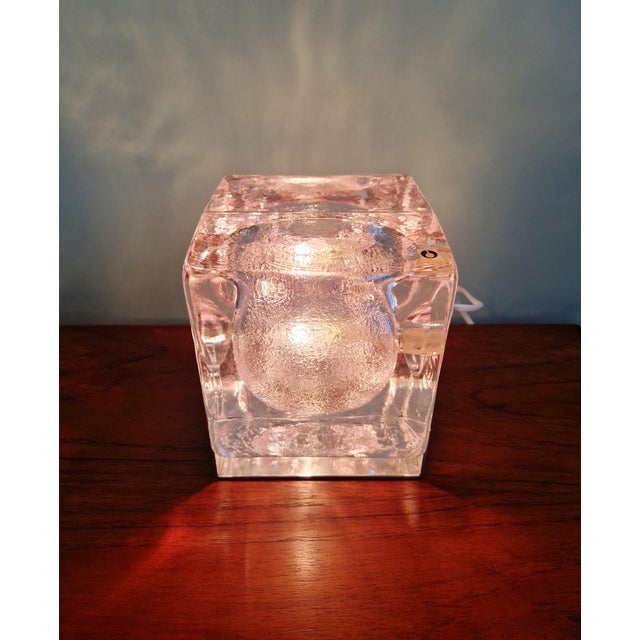 Scandinavian Ice Cube Lamp from Pukeberg, Sweden, 1970s For Sale - Image 4 of 18