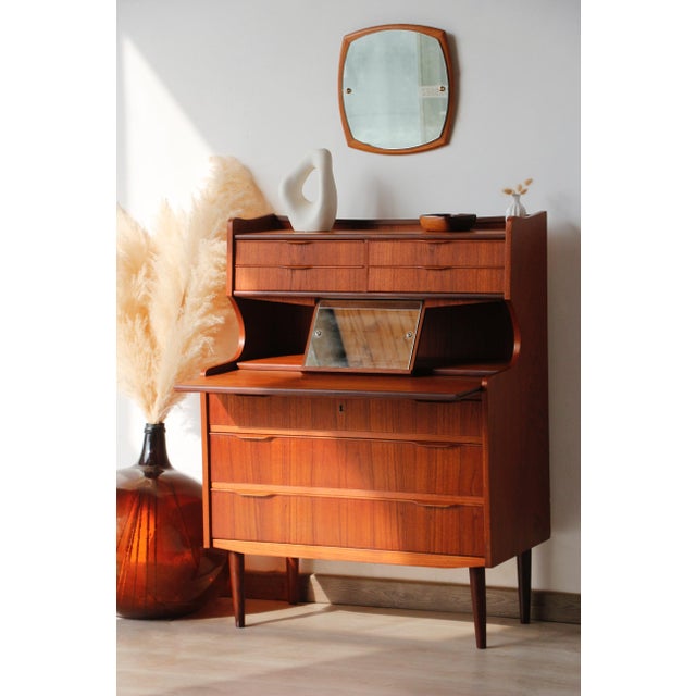 Vintage Danish Teak Secretary, 1960s For Sale - Image 10 of 18