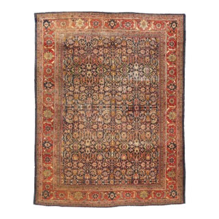 Late 19th Century Antique Persian Sultanabad Rug - 10'08 X 13'08 For Sale