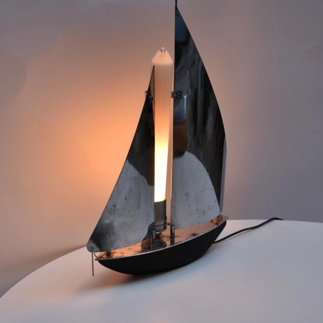 1960s Table Lamp with Touch Ignition, 1960s For Sale - Image 5 of 6