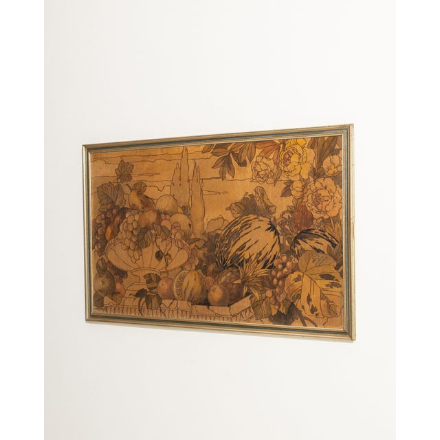 Early 20th Century France Sienna Wood Painting For Sale - Image 13 of 15