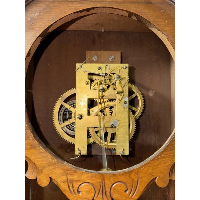 19th Century New Haven “Regulator C C” Eastlake Wall Clock For Sale - Image 10 of 10