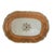 Antique John Davenport Peach Gold Gilt 16" Oval Serving Platter Made in England 1810-1830. Approx. 1 3/4" Tall x 15 3/4"...