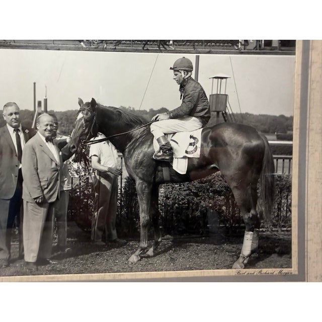 1960s Vintage 61 Original Bert Morgan P Bound Belmont Horse Racing Jockey Photograph For Sale - Image 5 of 9