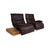 Modern Free Motion Epos 3 Leather Two-Seater Brown Electric Function Sofa from Koinor For Sale - Image 3 of 18